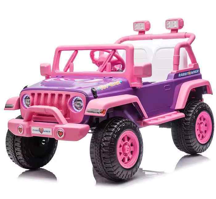 Pink Kids Electric Ride-On Jeep - 617
