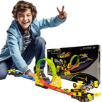 Tracker Racing Set – 360° Rotation Loops Car Track