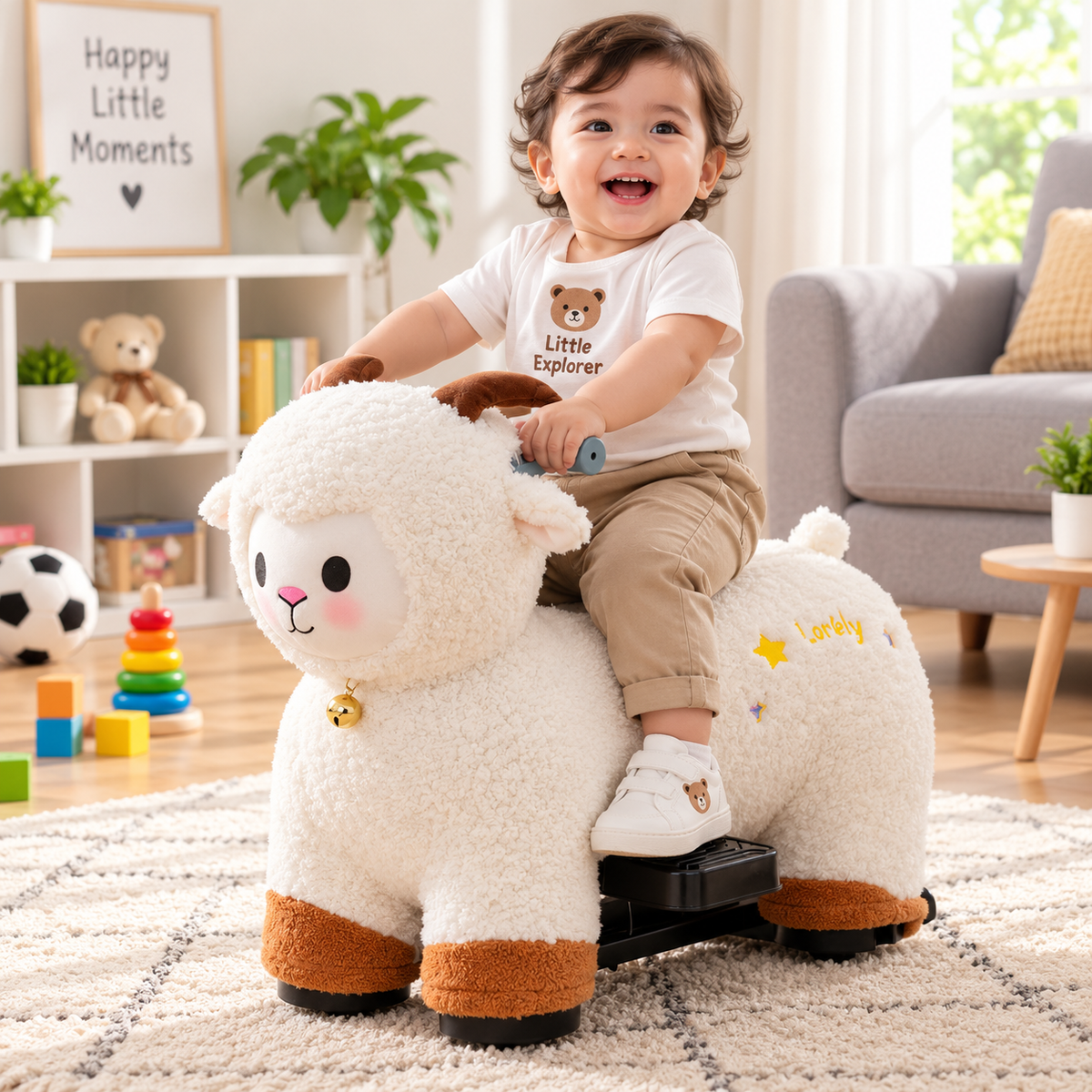 Sheep Animal Ride-On Toy for Kids MB-888XO-SHEEP