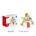 Baby activity table with packaging on a white background