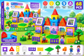 68-Piece Magnetic Holiday Garden Building Set