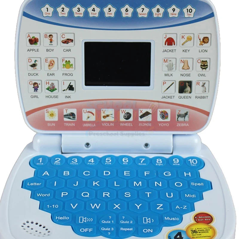 Kids Educational Learning Laptop – ABC, Numbers, Songs & Quizzes