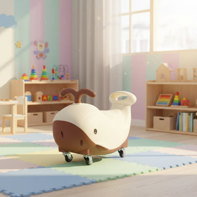 Kids Green Whale-Style Ride-On PC-007BT