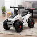 Kids Battery Ride-On ATV Quad White MB-519WHT