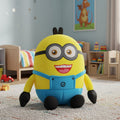 Plush toy resembling a character from a popular movie in a child's room with toys and furniture.