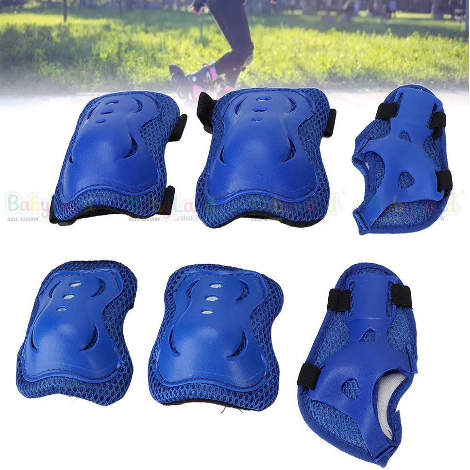 Kids Knee Elbow and Wrist Pads Blue SKT-023LD