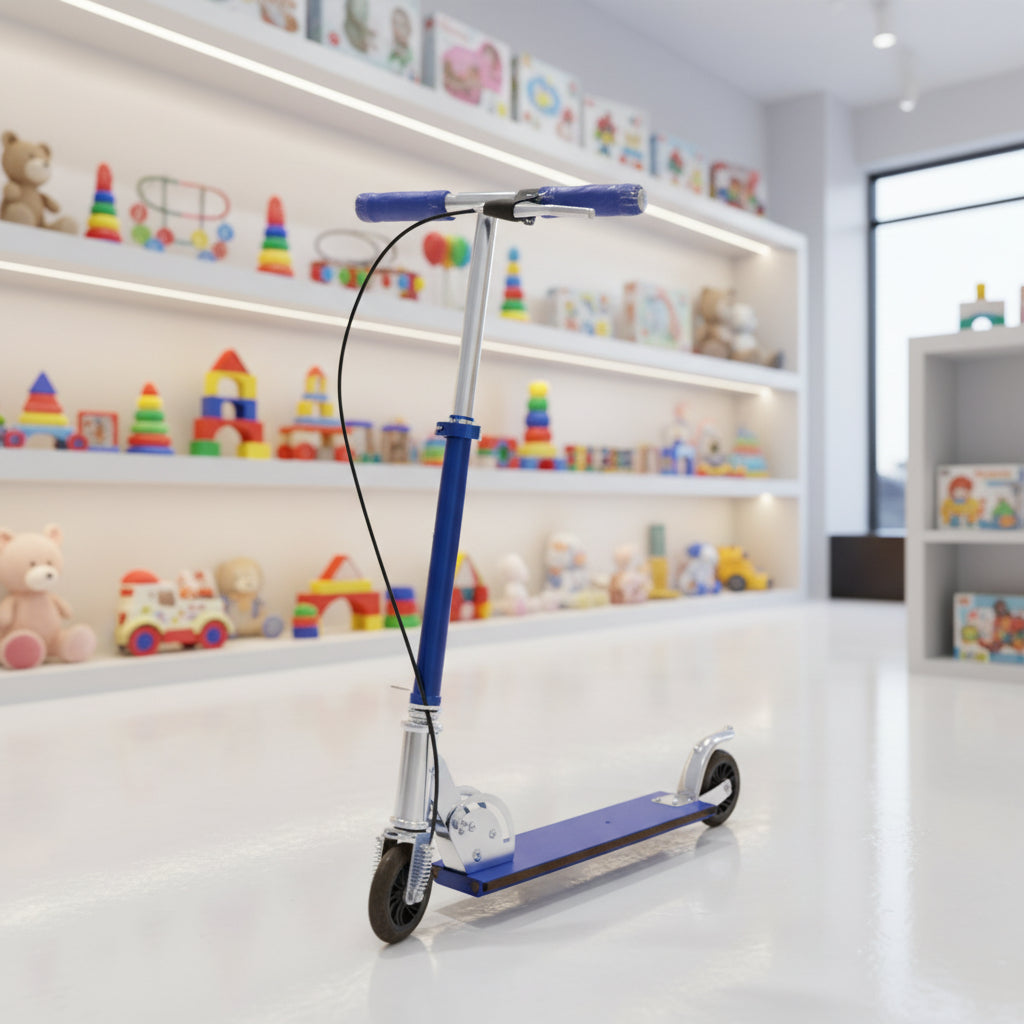 Kids Two-Wheel Scooter Blue and Silver SKTY-0094