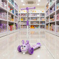 Kids Purple Rabbit-Style Kick Scooter SKTY-306