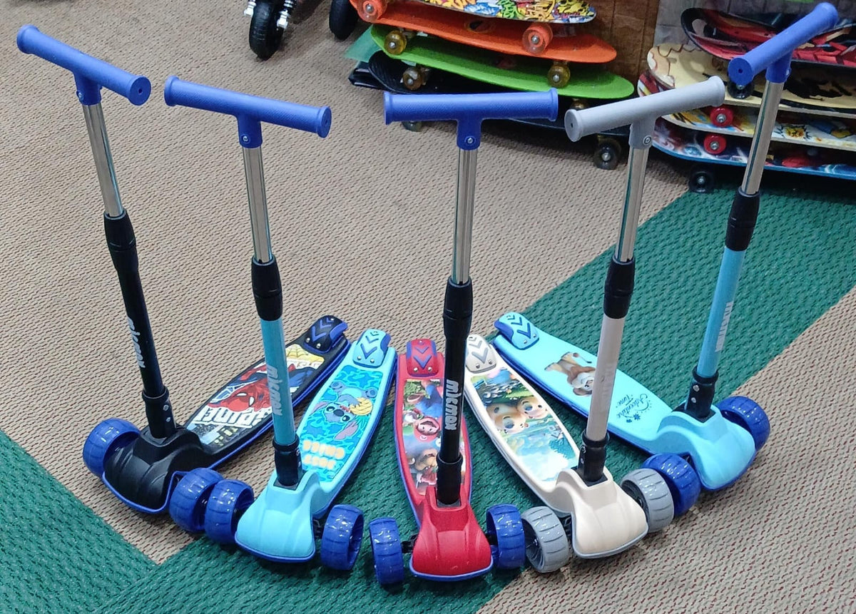 Kids Printed Three-Wheel Kick Scooter SKTY-661-N