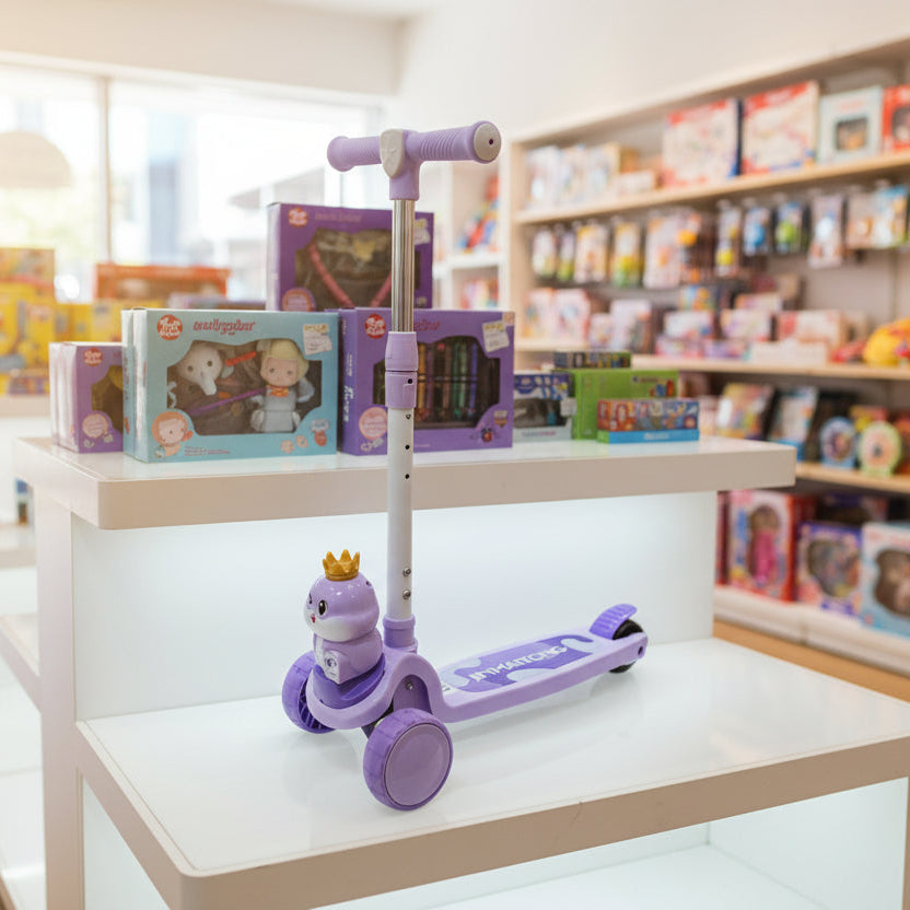 Kids Purple Crown Character Scooter SKTY-723