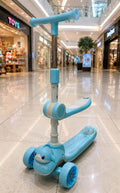 Kids Blue Kick Scooter with Seat Attachment SKTY-823