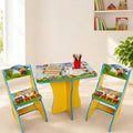 Children's table and chairs set with colorful design on a light background, featuring the 'Baby Land' brand.