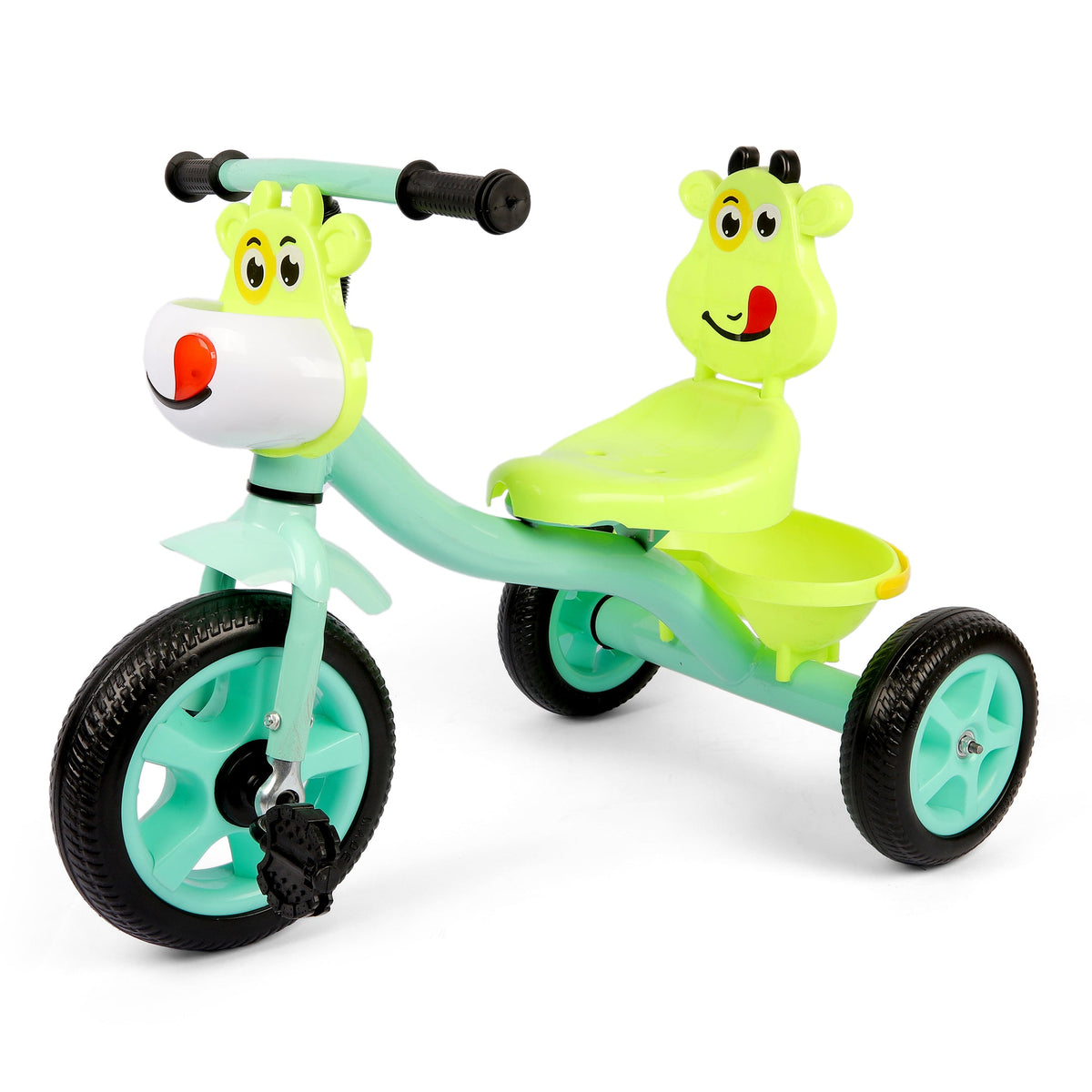Kids Blue Cartoon-Face Tricycle T-01122