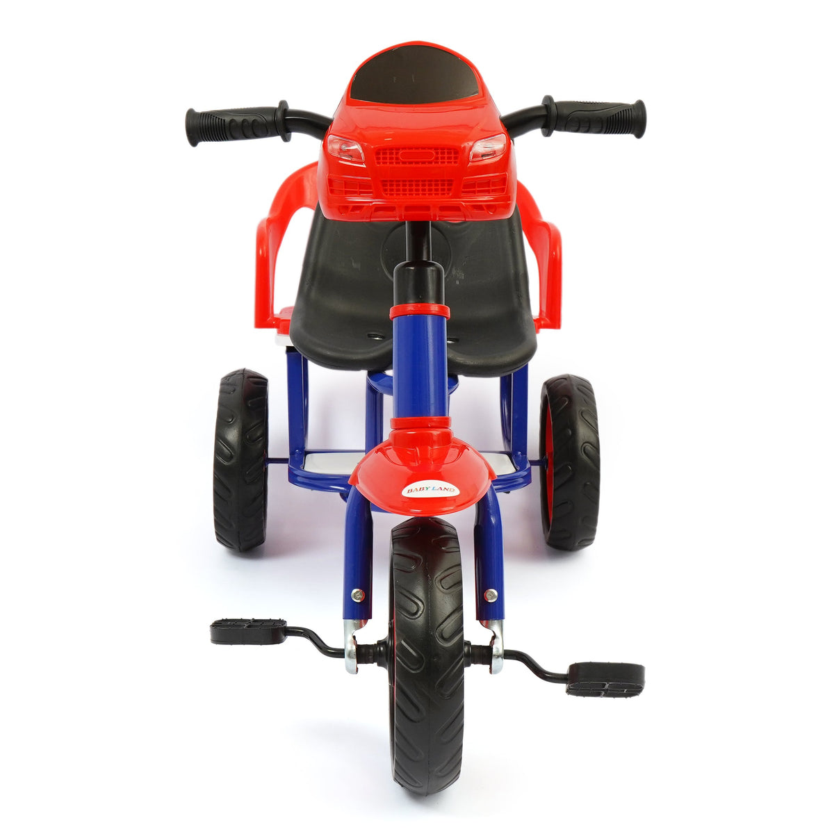 Kids Blue and Red Tricycle with Rear Seat T-20B