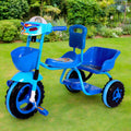 Kids Blue Tricycle with Rear Seat T-904
