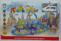Track Racer toy set packaging with colorful track layout and train on a white background