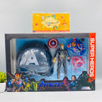 Captain America-Style Figure Mask Shooter Set
