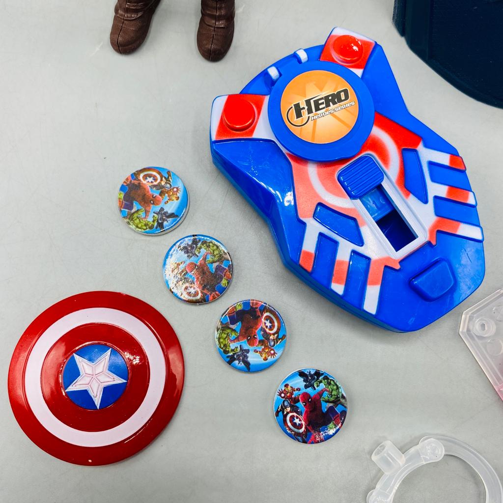 Captain America-Style Figure Mask Shooter Set