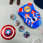 Captain America-Style Figure Mask Shooter Set