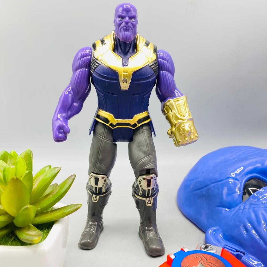 Disk Shooter With Thanos Figure and Light Mask