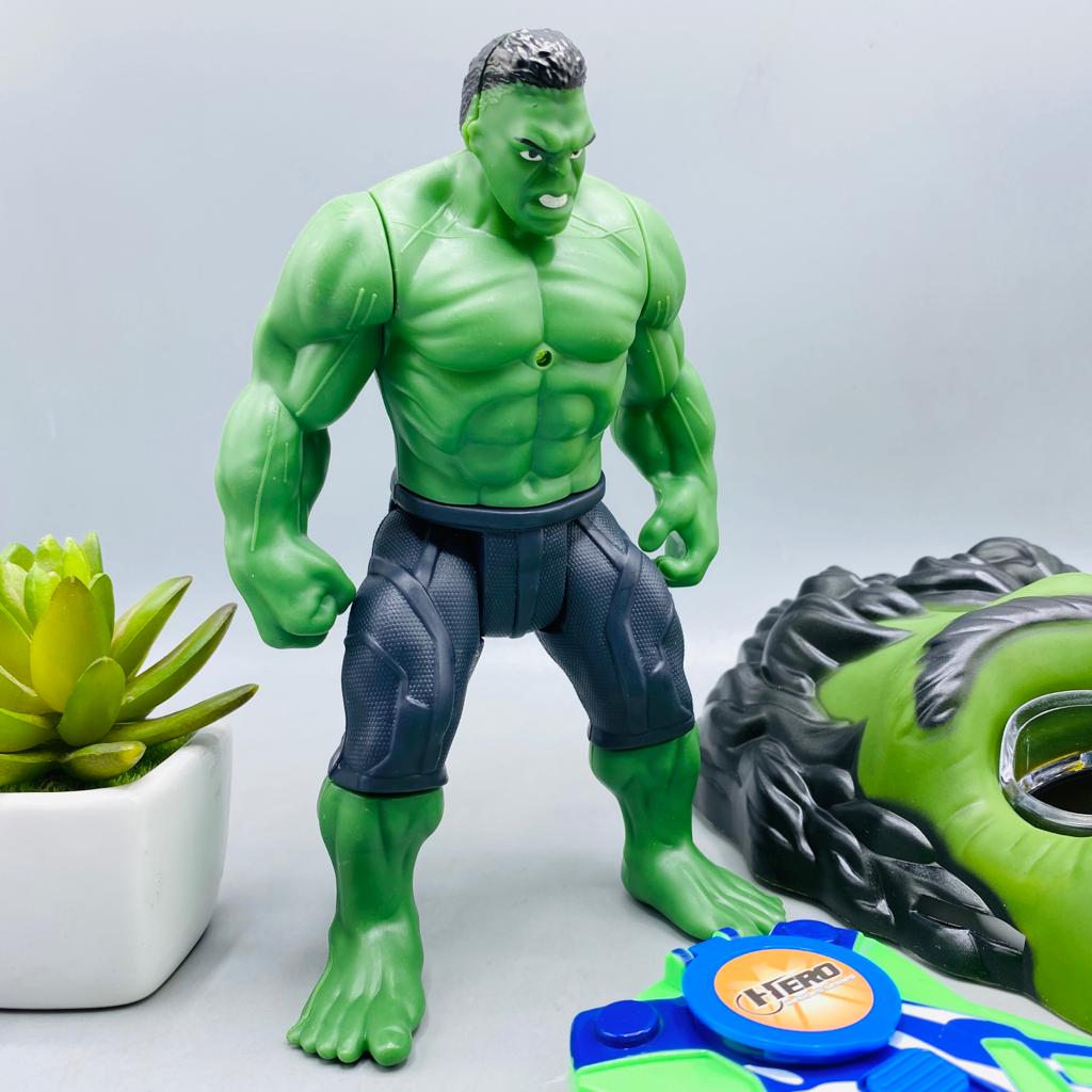 Disk Shooter With Hulk  Figure And Light Mask
