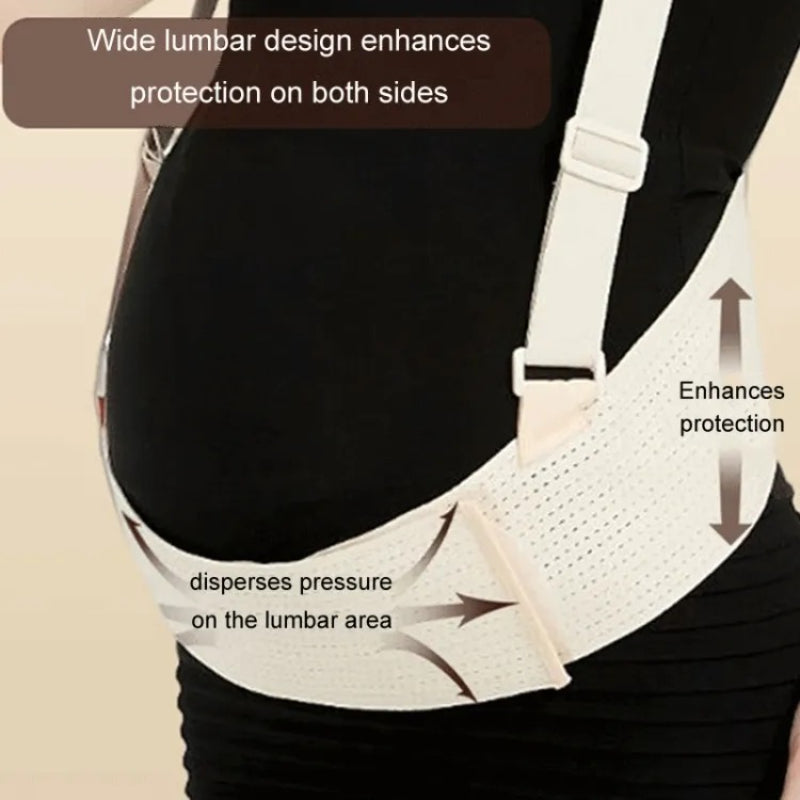 Kiddora maternity support belt with adjustable straps for pregnancy