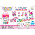 90-Piece Pastel Building Blocks Set in Carry Bucket