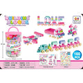 160-Piece Pastel Building Blocks Set with Carry Bucket