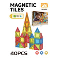 40-Piece Magnetic Tiles Building Set - GW967