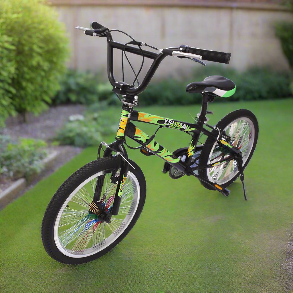 20-Inch Bicycle Black and Green B20-00582