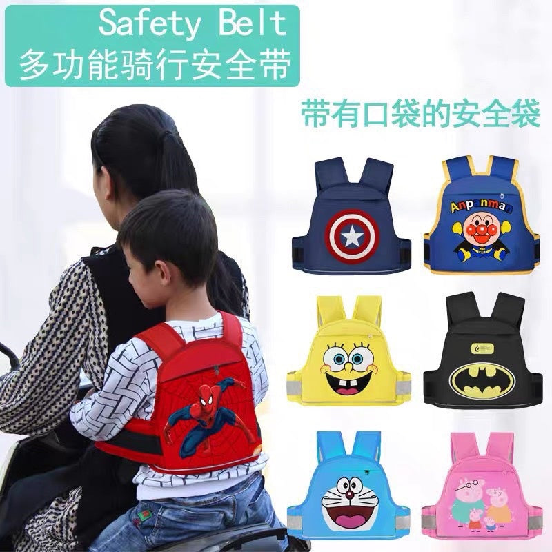 Kids Riding Harness Belt for Bike and Motorbike Passengers, Adjustable