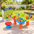 Sand and Water Play Table with Beach Accessories